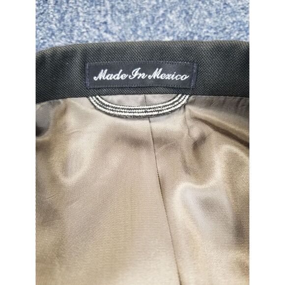 Stafford Blazer Men's 43R Black Executive 100% Wool Jacket Sport Coat Formal - Picture 4 of 9